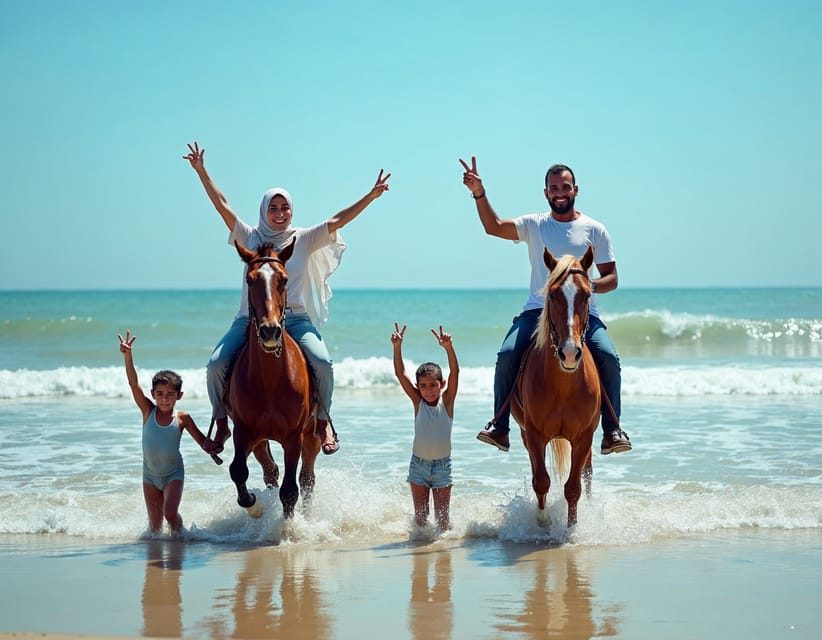 Balade à cheval au coucher du soleil sur la plage – photo 4